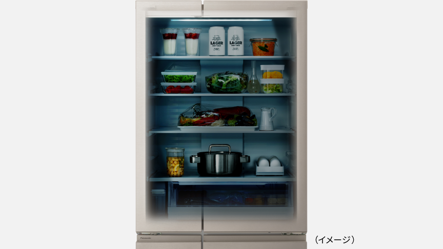 冷蔵庫に搭載されたセンサーによって、自動で節電