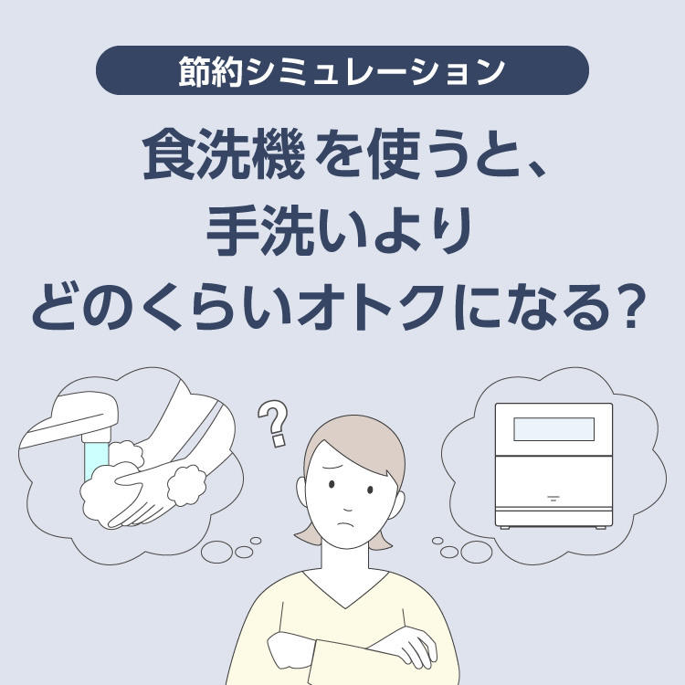 食洗機を使うと、手洗いよりどのくらいオトクになる?